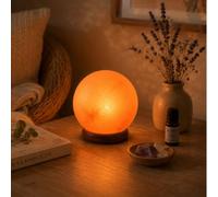 Omsaé Lampe en Cristal de Sel Forme Ronde