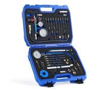 OMT Kit Compressiomètre 51 Pièces, Testeur De Perte De Pression 0-50 Bar | Acier Traité & Joints En Cuivre, Diagnostic De Pression Essence & Diesel, Filetages M8-M24, Pour Moteurs De Voitures