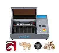 OMTech K40+ 40W Graveur Laser CO2 200x300mm Machine à Graver Laser Utilisation Domicile Compatible avec LightBurn Tête Laser Ajustable Air Assist pour Bois Verre(with LightBurn)