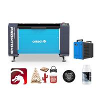 OMTech Pronto Graveur Laser CO2 100W 1000x600 mm Machine de Gravure Laser CO2 Série Max avec Autofocus 2 Voies Pointeur Point Rouge(with Lightburn&Refroidisseur d'eau)