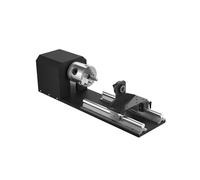 OMTech Rouleau Rotatif pour Graveur Laser Module Rotatif à Axe avec Mandrin 3 Mors et Moteur Pas à Pas 2 Phases pour Machines de Gravure Laser CO2 50W 60W 80W 100W 130W K40