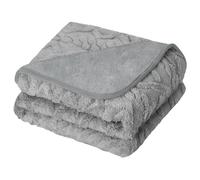 Omtofo Couverture Chien 100x75cm, Tissu Flannel Imperméable, Moelleux et Chaud Couverture pour Chien, pour Chien Moyen et Grand, Lavable en Machine, Protection Canapé, Réversible (Gris)