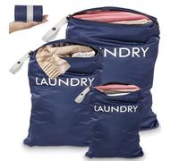 Omtofo Lot de 3 Sac a Linge Sale, Pliables Sac Linge Sale Voyage Laundry Bag Wet Dry Bag pour Fitness, Natation, Camping（60×90+45×60+35×55cm）