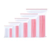 Omtofo Sachet Plastique Transparent Lot de 1000, 5 Tailles, En film LDPE Petit Sachet Zip, Sachets Plastiques Refermables, épaisseur 80 μm