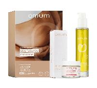 OMUM - Coffret Future Maman - 1 huile sèche La Surdouée + 1 crème de massage La Confidente + 1 crème rééquilibrante Ma Jolie Peau - Bio & Vegan - Elasticité et hydratation de la peau