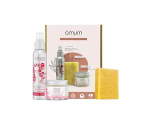 OMUM - Coffret Solution Vergetures - 1 huile La Surdouée, 1 savon surgras Le Cajoleur & 1 crème La Confidente - Améliore la souplesse, hydrate et préserve la peau des femmes enceintes