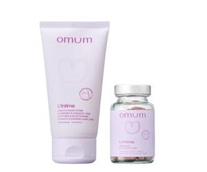 OMUM - Duo In&Out Confort Intime - L'Intime gel & L'Intime complément alimentaire - Nettoie, apaise et apporte équilibre vaginal - Flores fragiles et sensibles des femmes enceintes - Vegan
