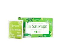 OMUM - Infusion biologique La Sauvage - Plantes 100% bio - Verveine, fenouil & rooibos - Sans théine, sans arôme ajouté - Vegan - 20 sachets