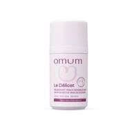 OMUM - Le Délicat - Déodorant naturel à bille - Sans sels d'aluminium - 24H de protection - 100% compatible grossesse et allaitement, 99% des ingrédients d’origine naturelle - Vegan - 50 ml