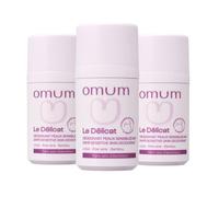 OMUM - Le Délicat - Déodorant naturel à bille - Sans sels d'aluminium - 24H de protection - 100% compatible grossesse et allaitement, 99% des ingrédients d’origine naturelle - Vegan - 50 ml