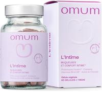 OMUM - L'Intime Complément Alimentaire - Pré & Probiotiques flore intime - Protége et rééquilibre, formule naturelle - Compatible grossesse et allaitement - Vegan - 60 gélules pour 1 mois de cure