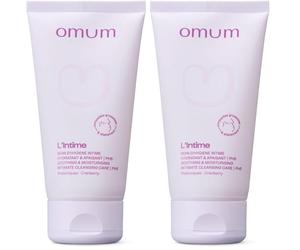 Omum L'intime Soin D'hygiène, Hydratant Et Apaisant, Grossesse et Post Grossesse, Bio, Noix de Coco, 150 ml (Lot de 2)