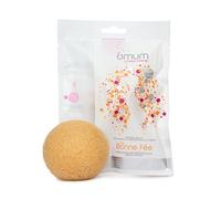 OMUM - Ma Bonne Fée Visage - Eponge Konjac Visage - Exfoliante et purifiante, nettoie et illumine le teint - Vegan - 100% fibres naturelles & compostable