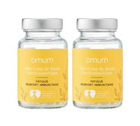 OMUM - Mon Coup de Boost Complément Alimentaire - Fatigue Immunité Booster énergie vitalité, renforcer les défenses immunitaires - Compatible grossesse allaitement - Vegan - 60 gélules 1 mois de cure
