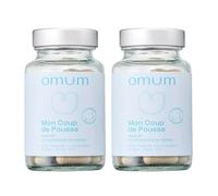 OMUM - Mon Coup de Pousse Complément Alimentaire - Pousse & renfort de la fibre capillaire, anti-chute - Compatible allaitement - 60 gélules pour 1 mois de cure