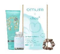 OMUM - Coffret soins capillaires Omum & Chou² - 1 shampoing fortifiant et hydratant Ma Bulle Douceur + 1 complément Mon Coup de Pousse + 1 petit cadeau - Cure complète - Vegan