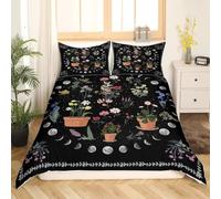 OMUYQAQ Parure de lit 3 pièces avec housse de couette style viking nordique, galaxie celtique, style rustique, mythologie mystique, pour adolescents et adultes, décoration de chambre (couleur 9, très