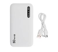 Omvial 5G WiFi 6 Mobile Hotspot Router 5000mAH Prend en Charge 16 Appareils SIM Card Slot pour Tablettes, pour Les Téléphones et