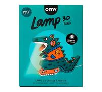 Omy - Dino Lampe 3D - Kit de Construction en Carton - Veilleuse USB pour Enfants - Activité Ludique et Créative - Cadeau Idéal dès 8 Ans