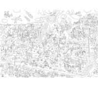 Omy Poster A Colorier - Dinos - 100 X 70