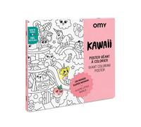 Jeu créatif Omy Poster Géant à Colorier Kawaii
