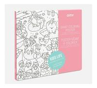 Omy Poster A Colorier - Kids Life 100 X 70