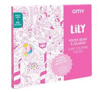 Poster à colorier lily omy