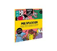 Omy School - Multiplications Poster à Sticker - Activité Éducative pour Apprendre les Tables de Multiplication - Jeu Créatif pour Enfants - Fabriqué en France