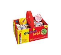 Omyacolor - Craie A La Cire Bebe Incassable + 2 Taille Crayons - Boite De 40