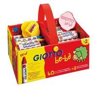 Craie A La Cire Bebe Incassable + 2 Taille Crayons - Boite De 40