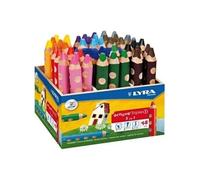 Omyacolor - Crayons De Couleur Gros Module ( Pot De 48 ) + 2 Taille-crayons