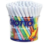 GIOTTO 25926 Pot de 96 Unités Feutre turbo Color Polyester encre Non Toxique bouchon sécurité pointe bloquée 2,8 mm