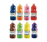 Giotto Gouache liquide Omyacolor – Carton 8 flacons de 1 L