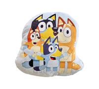 OMYDREAM BLUEY Family Coussin Forme | 100% Polyester | Oeko-TEX | 40x38cm | Imprimé Mixte | Bleu