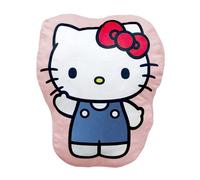 OMYDREAM Coussin Décoratif Enfant Hello Kitty Chou| Imprimé Recto Verso | Velours Doux 35x30 cm | Oeko-TEX | Idéal Chambre Fan Hello Kitty