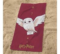 Harry Potter Starry Sky Drap de Plage Enfant | 100% Coton | Oeko-TEX | 75x150 cm | Imprimé Fille | Bordeaux