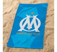 OMYDREAM Om Harit Serviette de Bain et de Plage Football | 100% Coton | Oeko-TEX | 70x120 cm | Imprimé Garçon | Bleu