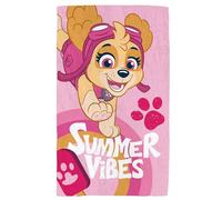 Pat Patrouille Good Vibes Drap de Plage Enfant | 100% Coton | Oeko-TEX | 70x120 cm | Imprimé Fille | Rose