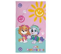 OMYDREAM Pat Patrouille Soleil Drap de Plage Enfant | 100% Coton | Oeko-TEX | 70x120 cm | Bain et Plage | Imprimé Fille (Rose)