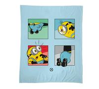 OMYDREAM Plaid Enfant Cuddle Les Minions Oups | Couverture Polaire Douce 125x150 cm | Idéal Chambre Ado | Cadeau Fan Les Minions Garçon Fille