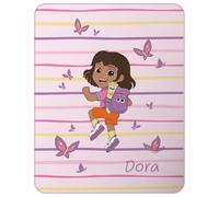 OMYDREAM Plaid Enfant Dora Aile | Couverture Polaire Douce 110x140 cm | Idéal Chambre Ado | Cadeau Fan Dora | Fille
