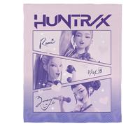 OMYDREAM Plaid Enfant Kpop Demon Hunters Golden | Couverture Polaire Douce 125x150 cm | Idéal Chambre Ado | Cadeau Fan K Pop Garçon Fille