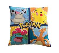 OMYDREAM Pokemon Friends Coussin Enfant | 100% Polyester | Oeko-TEX | 40x40cm | Imprimé Garçon | Multicolore (Multicolore, 40x40cm)