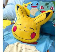 OMYDREAM Pokemon Yellow Coussin Enfant | 100% Polyester | Oeko-TEX® Standard 100| 35x35cm | Imprimé Mixte| Jaune