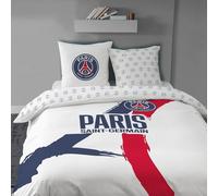 OMYDREAM PSG Tour Parure de lit imprimée 100% Coton - Licence Officielle
