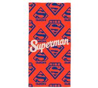 OMYDREAM Superman Rise Serviette de Bain et de Plage | 100% Coton | Oeko-TEX | 75x150cm | Imprimée Garçon | Rouge