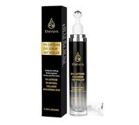 OMYIJVS Crème contour des yeux à la caféine et sérum pour les yeux contre le gonflement des yeux anti-âge éclaircissant et lignes d'expression Soin des yeux avec rouleau et boule de massage 360° (20