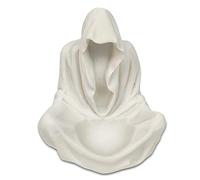 OmyLens White Goth Wizard Crystal Ball Stand Sphere Display, Natural Healing Feng Shui Glass Orb Holder Base Statue Decoration, for 30mm-50mm Sphere