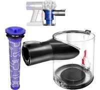 OMYOPY Poubelle de rechange pour aspirateur Dyson V6 DC58 DC59 DC62 DC74, pièce de rechange n° 965660-01 avec filtres d'aspirateur (uniquement compatible avec une interface)