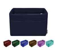OMYSTYLE Organiseur de sac à main bleu marine taille XL pour sac à main, organiseur de sac en feutre pour fourre-tout et sac à main, insert de rangement de sac fourre-tout avec 5 tailles, compatible